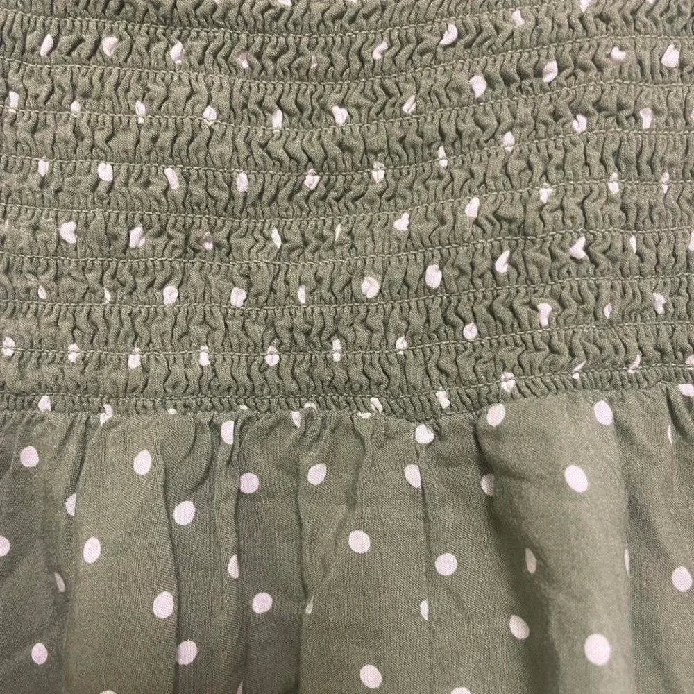 Green and white polka dot dress - Picture 4 of 4